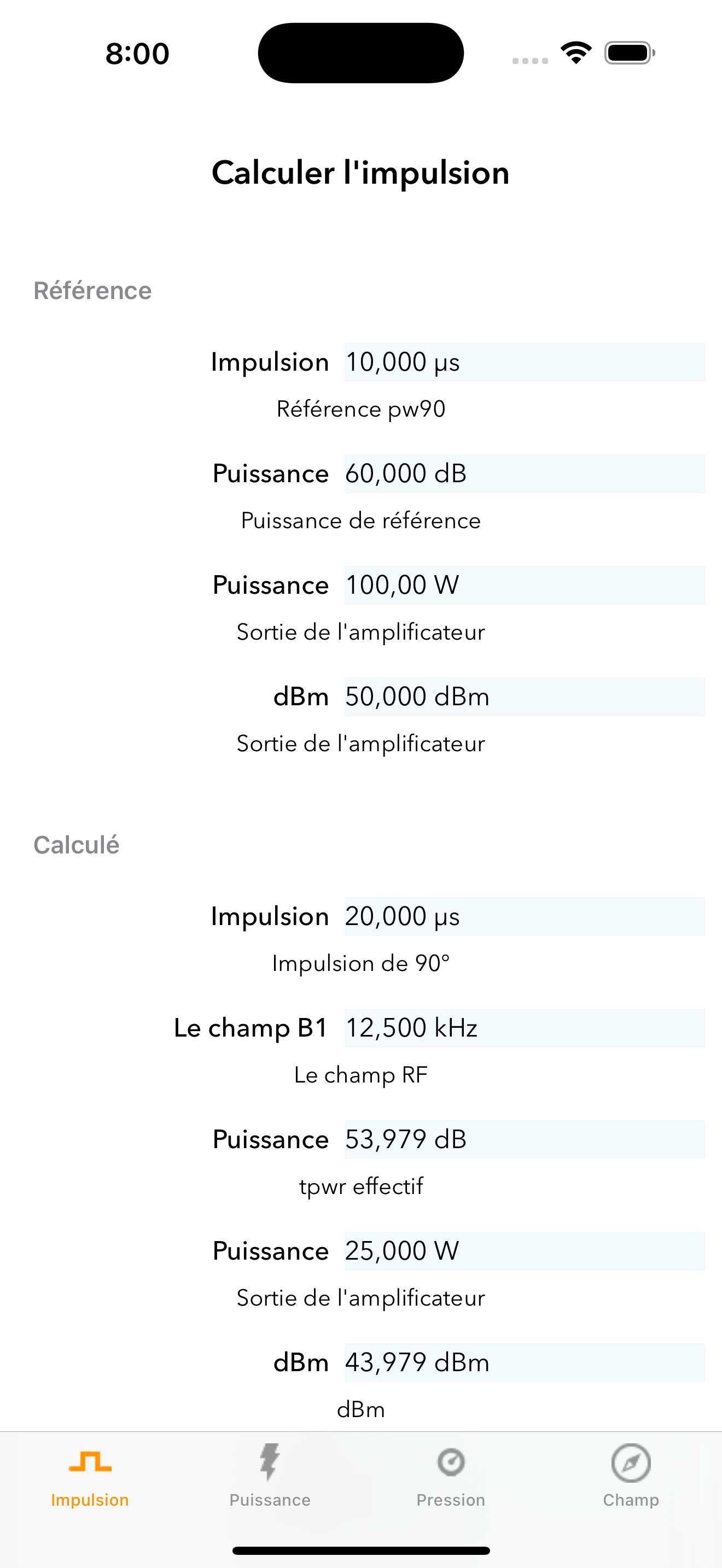 Attenuator · Calculs d’impulsions RMN